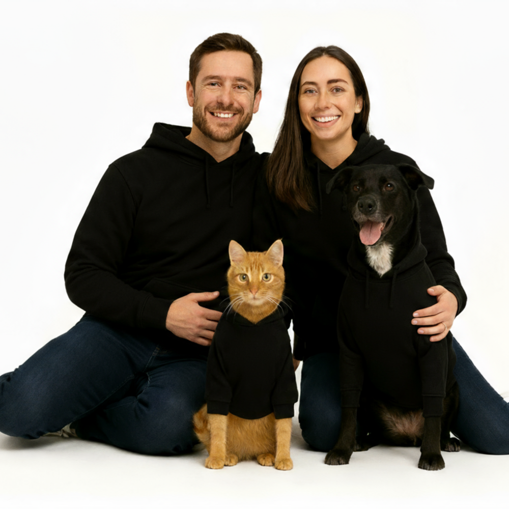 Pet Parent-Child Matching Hoodie | Unisex Relaxed Fit Hoodie with Roomy Hood | Cozy Family Apparel
